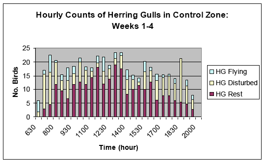 Daily Counts of Each Gull Species Within Each Sample of the Campaign and Control Zones.