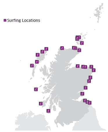 Surfing locations