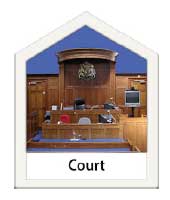 Jurors - the jury is the name for the group of members of the public who listen to evidence at trials in court.