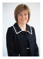 Nicola Sturgeon Cabinet Secretary for Health, Wellbeing and Cities Strategy photograph