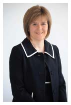 Nicola Sturgeon Cabinet Secretary for Health, Wellbeing and Cities Strategy photograph