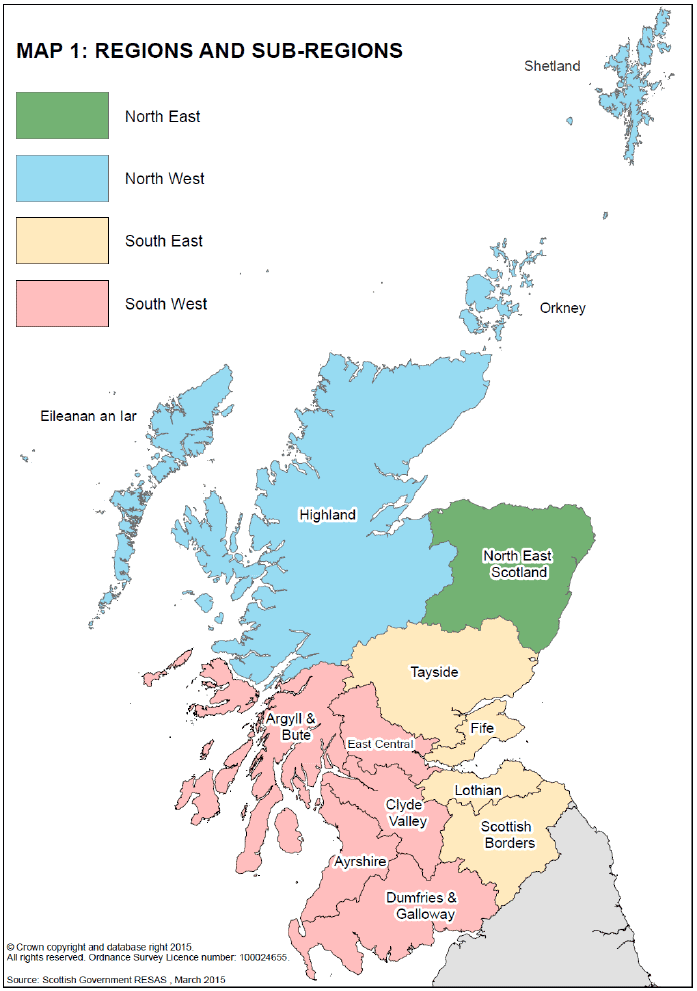 Map 1: Regions and Sub-regions