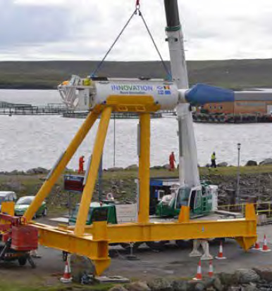 Nova Innovation’s Nova M100 tidal turbine (Credit: Scottish Enterprise)