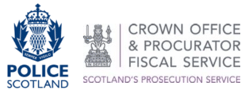 Police Scotland and Crown Office and Procurator Fiscal Service logos