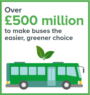 Over £500 million to make buses the easier, greener choice