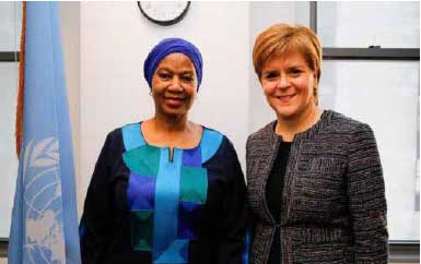 First Minister Nicola Sturgeon meeting in New York with the Executive Director of UN Women, Phumzile Mlambo-Ngcuka