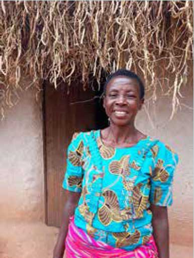 Cecile Niere, member of the self-help group in Rwanda, as part of the Tearfund Sustainable Economic and Agricultural Development Project.
