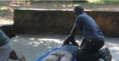 First Aid Africa conducting training courses with community groups in Zambia’s Central Province.