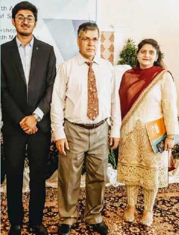 Dr Muzamil Hyder, Prof M. Iqbal Afridi and Dr Fariha Iqbal (Pakistan Psychiatric Society), who are part of the collaboration with the State Hospital, Scotland to provide services to understand, promote and implement the Mental Health Act of Sindh, Pakistan