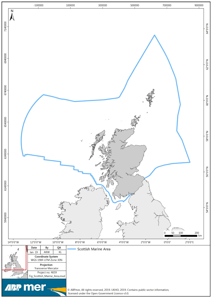 Figure 1 Map of Scottish Marine Area