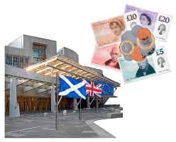 Scottish Parliament, Money – British