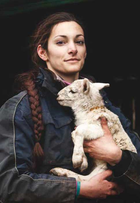 Photo of Claire, Farmer, Pictured in Torloisk Farm, Isle of Mull, Born in Switzerland