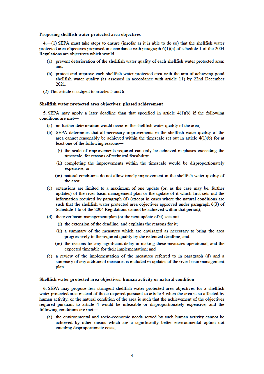 Environmental Protection: The Water Environment (Shellfish Water Protected Areas: Objectives and Classification etc.) (Solway Tweed) Directions 2016 - page 3