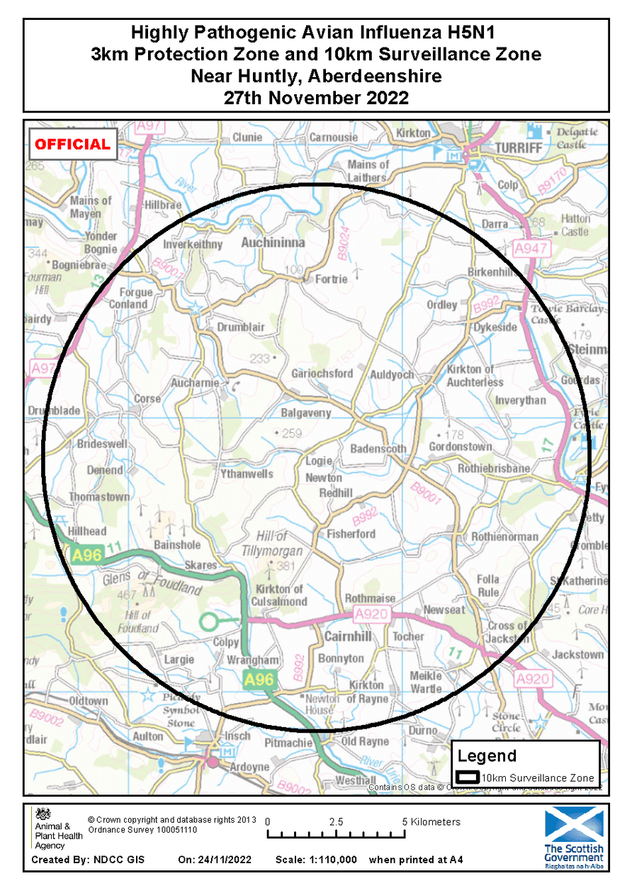 Surveillance Zone, near Huntly, Aberdeenshire