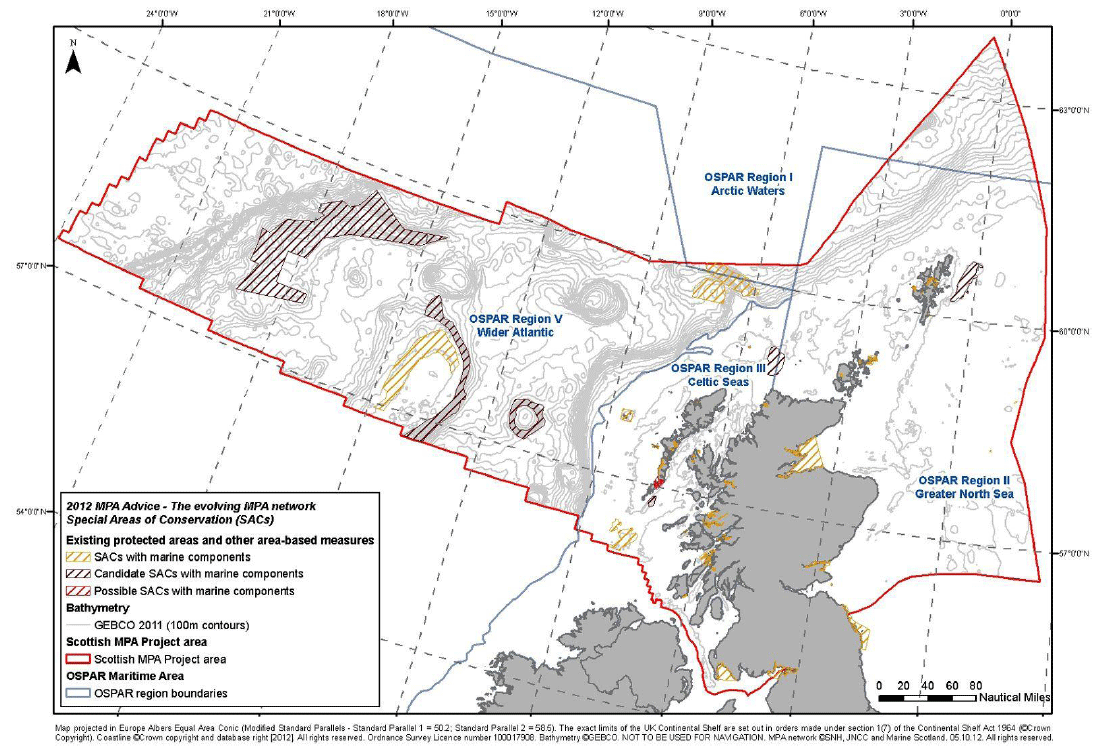 Figure 7 - Marine Special Areas of Conservation (SACs) in Scotland's seas