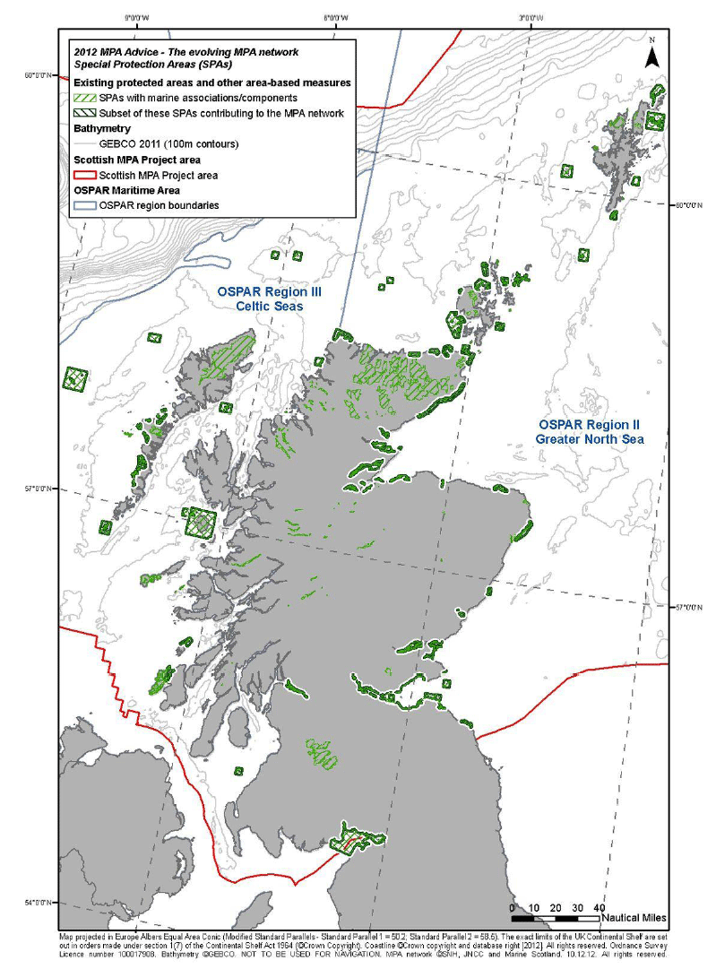 Figure 8 Special Protection Areas (SPAs) supporting bird species that are dependent upon Scotland's marine environment (marine associations/components)