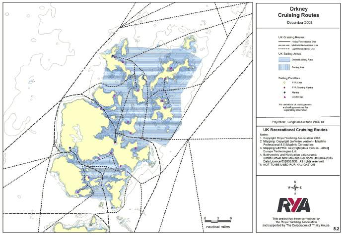 Figure 4.2 Extract from the RYA Coastal Atlas