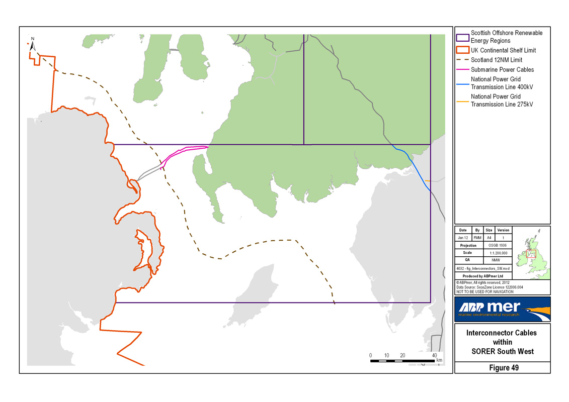 49. Interconnector Submarine Cables within SOER South West