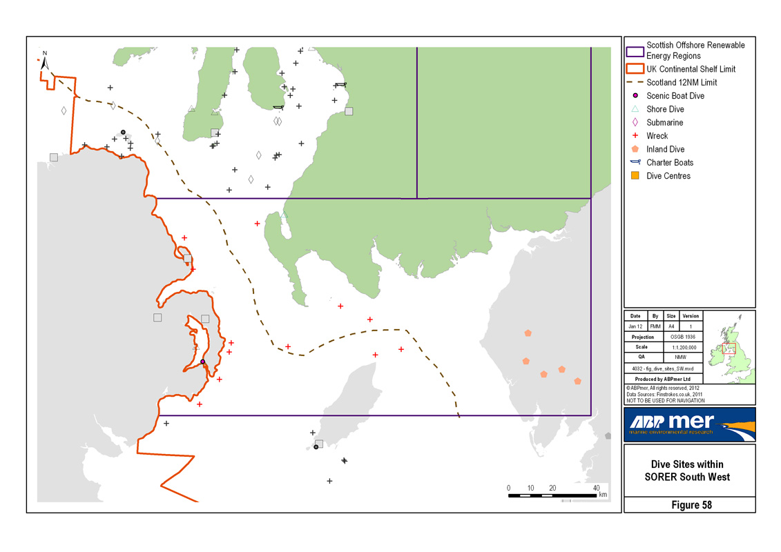 58. Dive Sites within SOER South West
