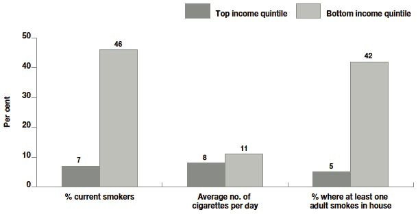 Figure 10.3 Smoking by income