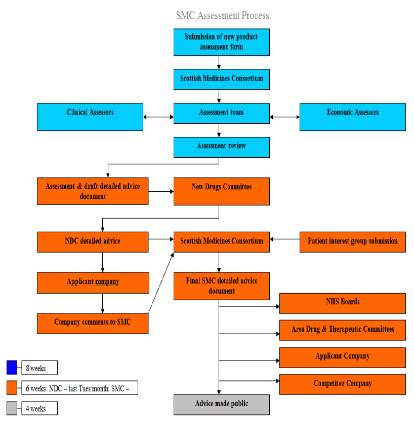 Figure 1. The process used by SMC for Health Technology Appraisal
