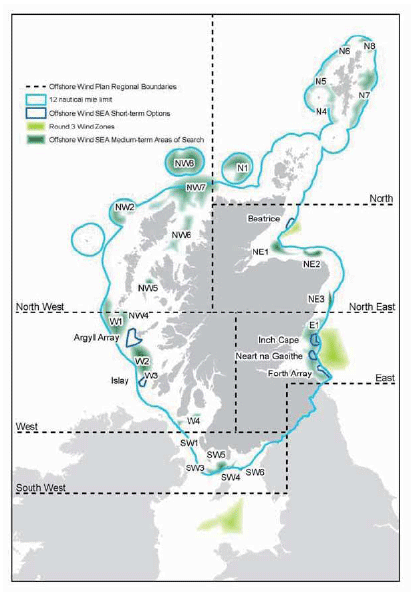 Figure 2.3 Areas of search identified in 'Blue Seas, Green Energy' (2011)