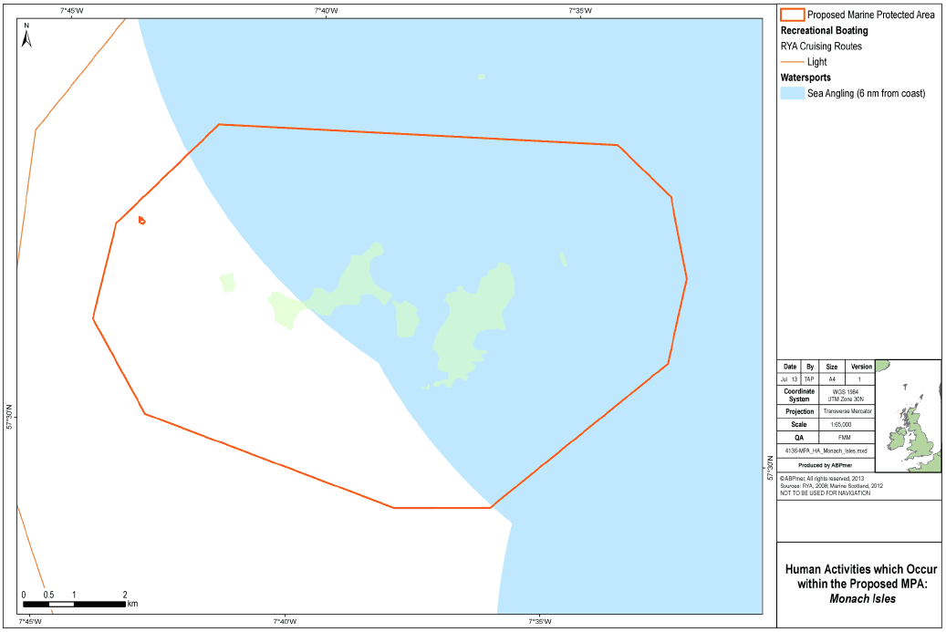 Human Activities which Occur within the Proposed MPA Monach Isles