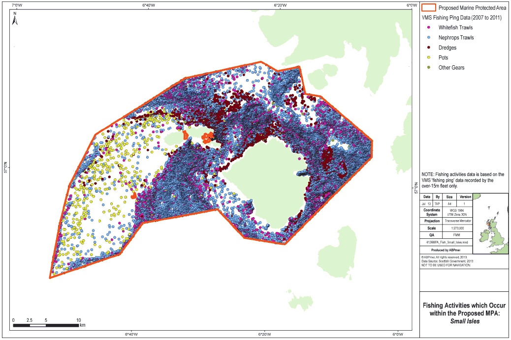 Fishing Activities which Occur within the Proposed MPA Small Isles