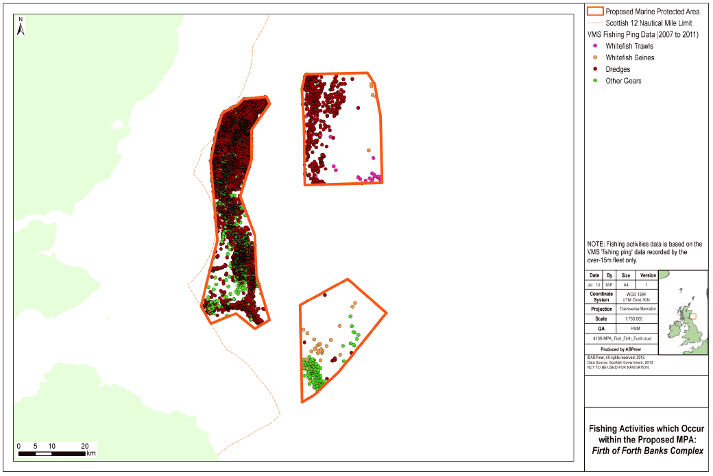 Fishing Activities which Occur within the Proposed MPA Firth of Forth Banks Complex