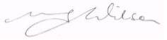 Signature of Dr Hamish Wilson Review LeadSignature of Dr Hamish Wilson Review Lead