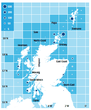 Scallop Assessment Areas and Landings (Tonnes) in 2011