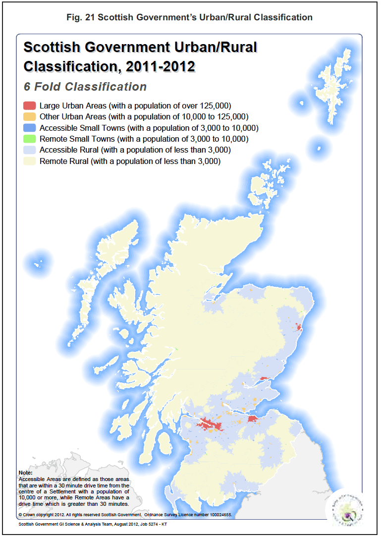 Fig. 21 Scottish Government’s Urban/Rural Classification