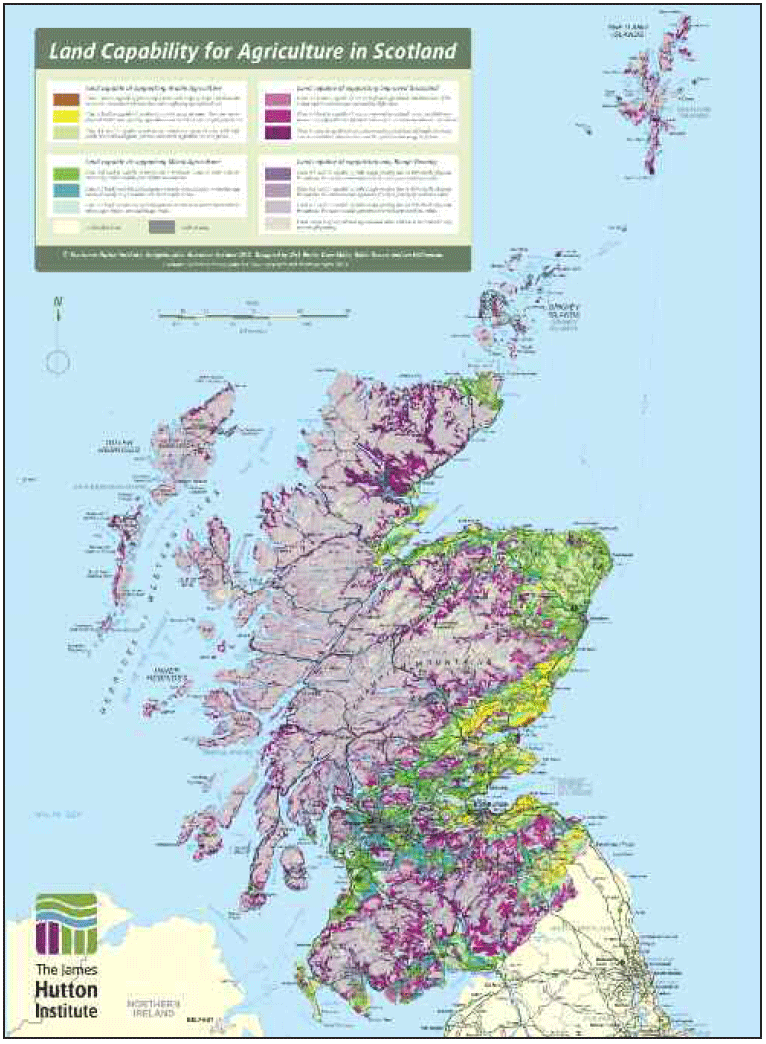 Fig. 23 Land Capability for Agriculture in Scotland