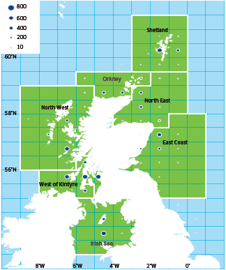 Scallop Assessment Areas And Landings (Tonnes) In 2011