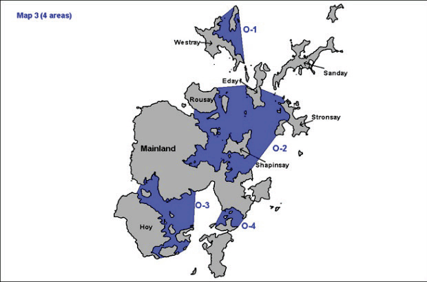 Figure 4: Orkney (4 management areas)