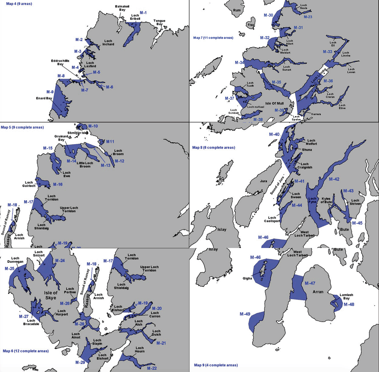 Figure 6: Mainland (49 management areas)