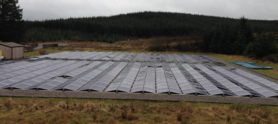 Photograph: Scottish Water’s new PV scheme at Black Esk facilities. 