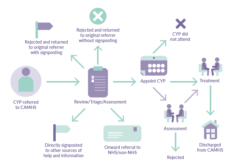 Figure 10: Referrals process to CAMHS 