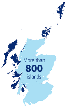 Scotland had more than 800 islands