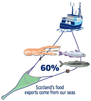 60% of Scotland's food exports come from our seas