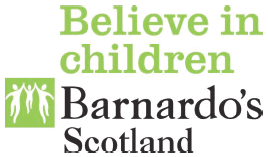 Believe in children Barnardo's Scotland logo
