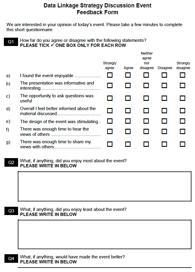Post-workshop questionnaire