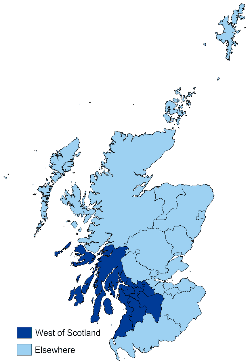 Map of Scottish Local Authorities