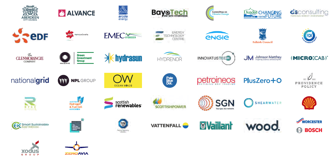 Selection of stakeholders consulted 14
The figure shows some of the stakeholders that were consulted as part of the development of the Scottish Hydrogen Assessment.
