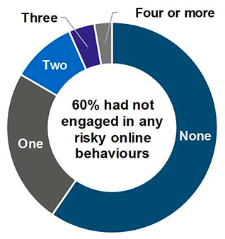 Frequency of engaging in risky online behaviour