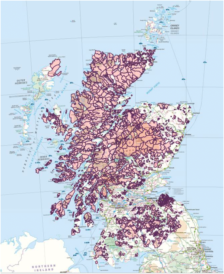 land ownership in Scotland is relatively concentrated.
