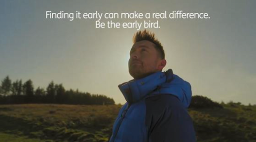 Example from the STV ad break takeover – Sean Batty looking out to the distance. 