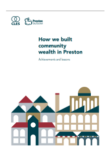 An image showing the cover of a report on Community Wealth Building.