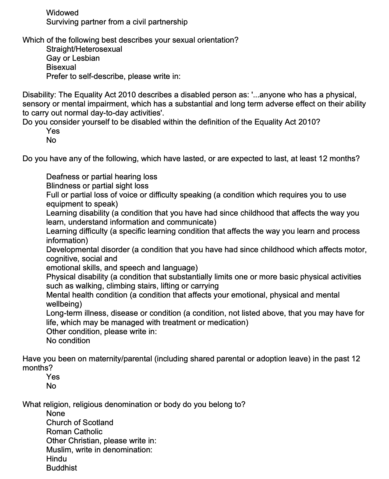 iMatter 2025 Questionnaire Page 5. Plain text version below.