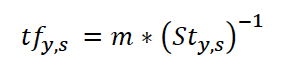 The tariff value per year and stock is inversely proportional to the stock’s status index and adjusted by a multiplier.